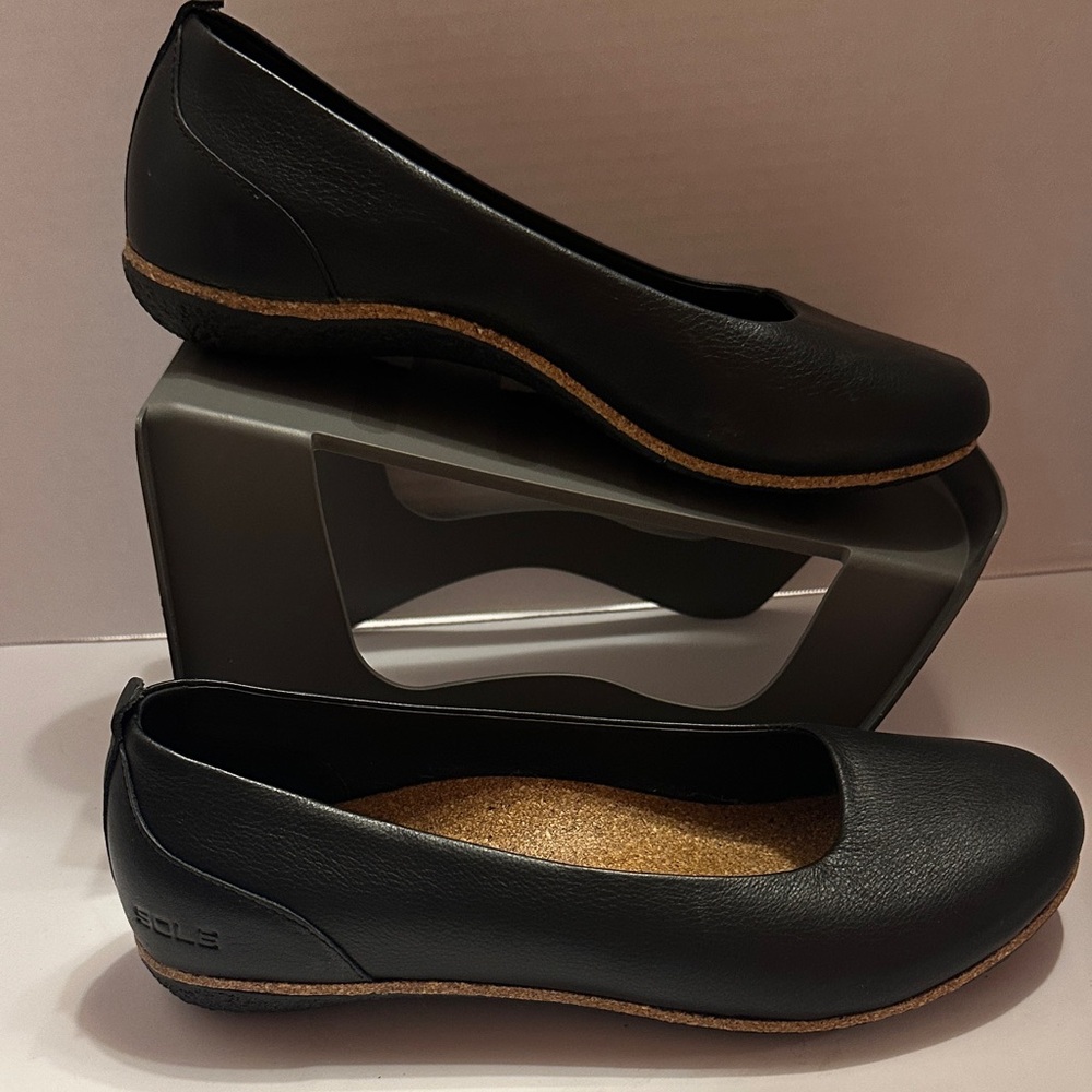 ReCORK by SOLE Grace Black Women's Flats